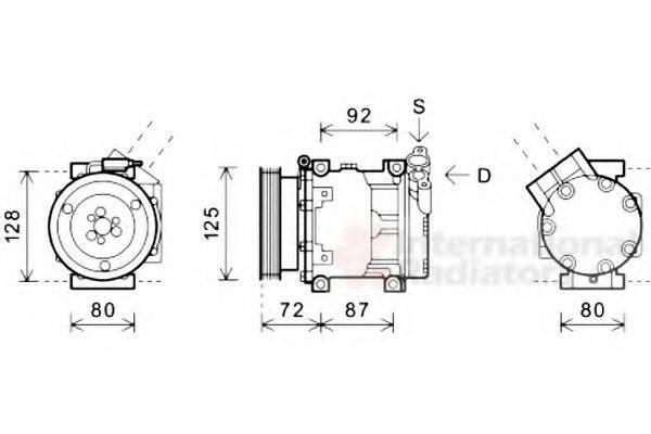 VAN WEZEL 4300K479 Компресор, кондиціонер