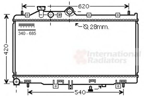 VAN WEZEL 51002079 Радіатор, охолодження двигуна