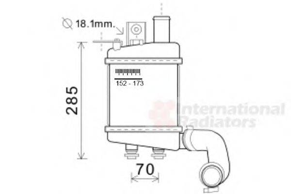 VAN WEZEL 83004154 Інтеркулер