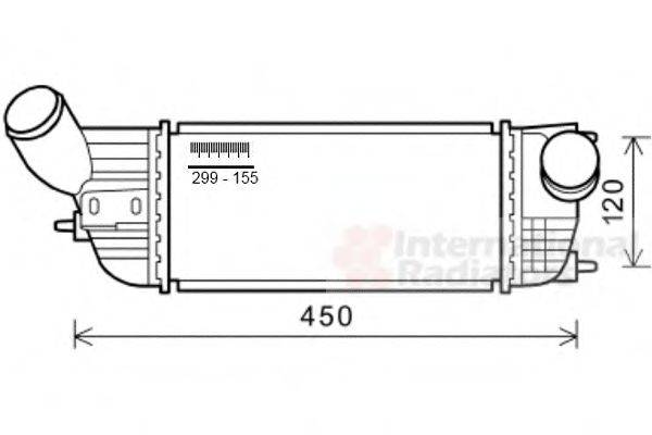 VAN WEZEL 40004362 Інтеркулер