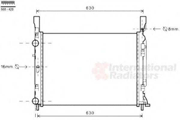 VAN WEZEL 43002469 Радіатор, охолодження двигуна