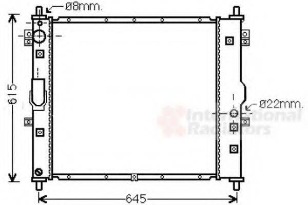 VAN WEZEL 81002117 Радіатор, охолодження двигуна