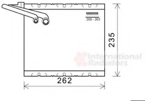 VAN WEZEL 5900V157 Випарник, кондиціонер