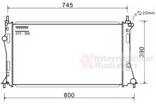 VAN WEZEL 27002249 Радіатор, охолодження двигуна