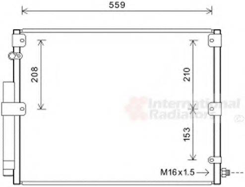 VAN WEZEL 53005617 Конденсатор, кондиціонер