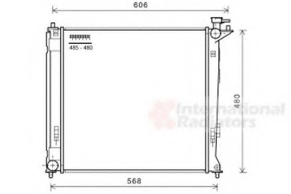 VAN WEZEL 82002284 Радіатор, охолодження двигуна