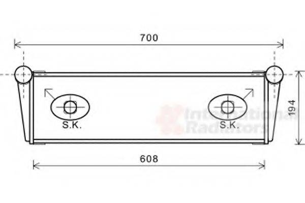 VAN WEZEL 74002067 Радіатор, охолодження двигуна