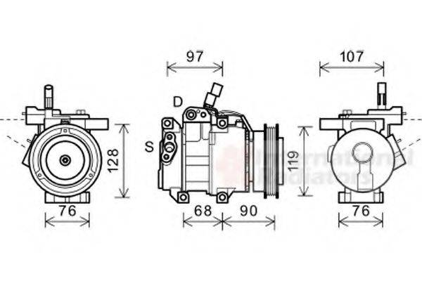 VAN WEZEL 8300K161 Компресор, кондиціонер