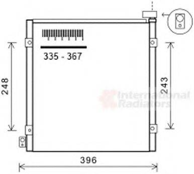 VAN WEZEL 25005249 Конденсатор, кондиціонер