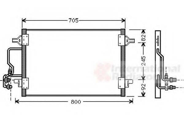 VAN WEZEL 03005175 Конденсатор, кондиціонер