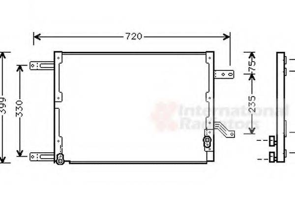 VAN WEZEL 01005080 Конденсатор, кондиціонер