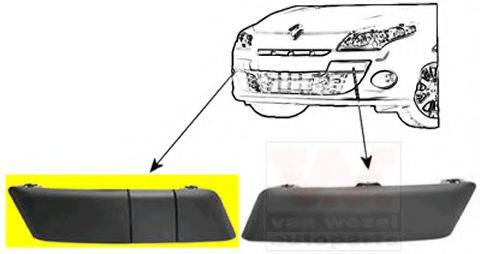 VAN WEZEL 4377582 Облицювання, бампер