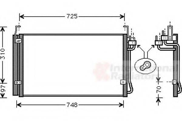 VAN WEZEL 82005071 Конденсатор, кондиціонер