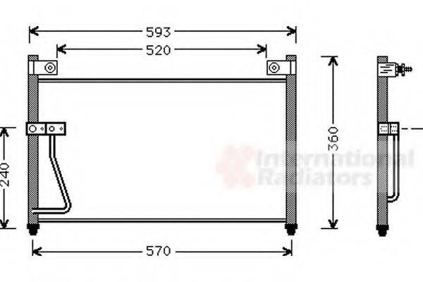 VAN WEZEL 27005126 Конденсатор, кондиціонер