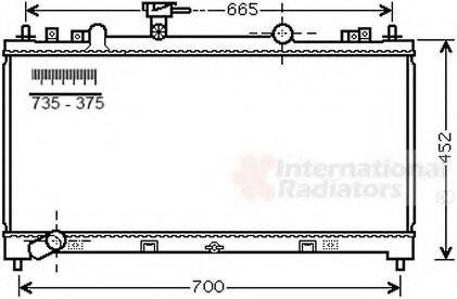 VAN WEZEL 27002226 Радіатор, охолодження двигуна