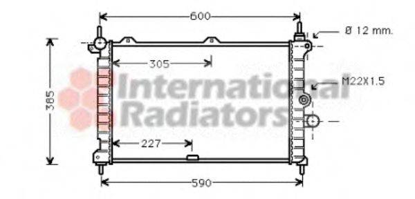 VAN WEZEL 37002266 Радіатор, охолодження двигуна