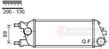 VAN WEZEL 73004100 Інтеркулер