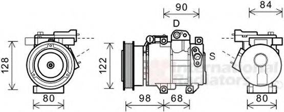 VAN WEZEL 8300K192 Компресор, кондиціонер