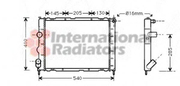 VAN WEZEL 43002268 Радіатор, охолодження двигуна