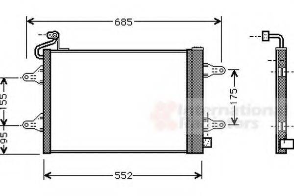 VAN WEZEL 76005007 Конденсатор, кондиціонер