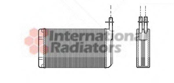 VAN WEZEL 47006040 Теплообмінник, опалення салону