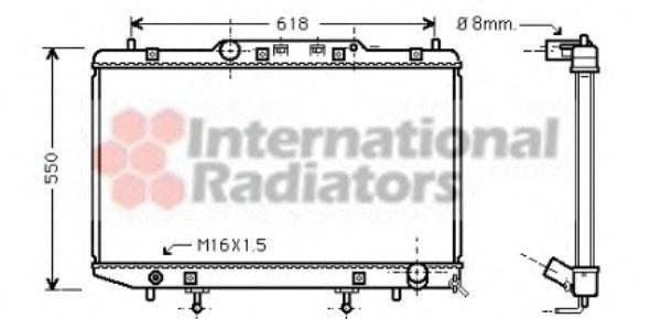 VAN WEZEL 53002255 Радіатор, охолодження двигуна