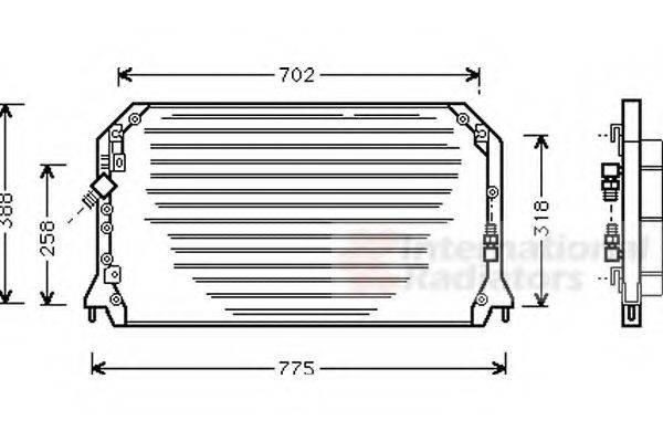 VAN WEZEL 53005253 Конденсатор, кондиціонер