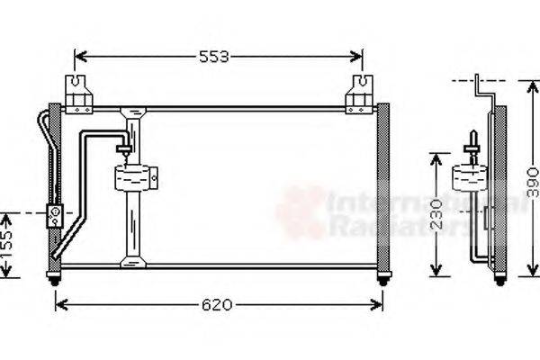 VAN WEZEL 83005027 Конденсатор, кондиціонер