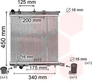 VAN WEZEL 40002368 Радіатор, охолодження двигуна