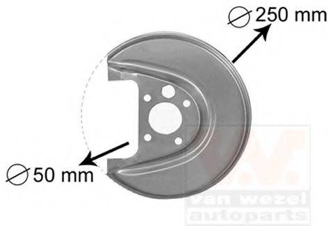 VAN WEZEL 5888374 Відбивач, диск гальмівного механізму