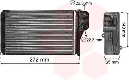 VAN WEZEL 40006292 Теплообмінник, опалення салону