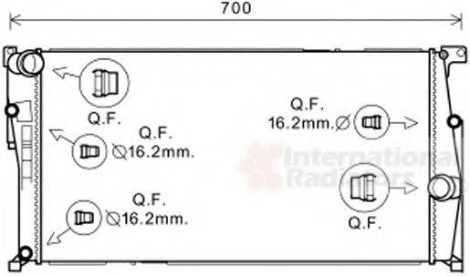 VAN WEZEL 06002456 Радіатор, охолодження двигуна