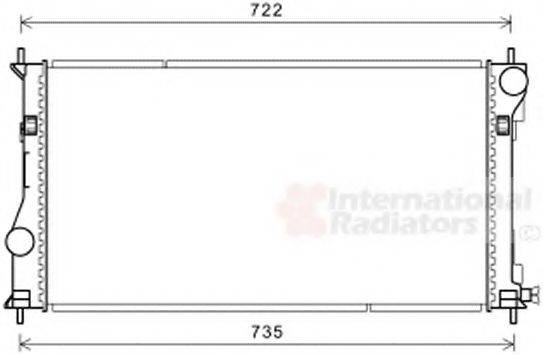 VAN WEZEL 53002688 Радіатор, охолодження двигуна