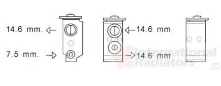 VAN WEZEL 82001364 Розширювальний клапан, кондиціонер