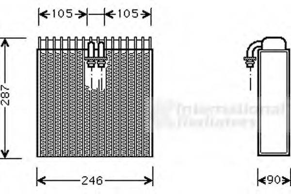 VAN WEZEL 0300V031 Випарник, кондиціонер