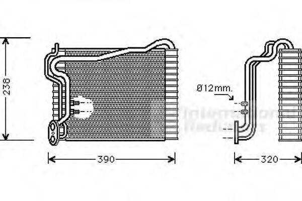 VAN WEZEL 0300V146 Випарник, кондиціонер