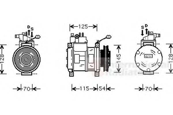 VAN WEZEL 0700K074 Компресор, кондиціонер