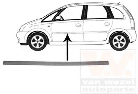 VAN WEZEL 3781423 Облицювання / захисна накладка, двері