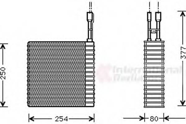 VAN WEZEL 2100V031 Випарник, кондиціонер