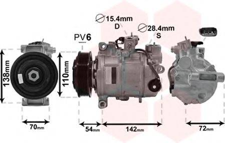 VAN WEZEL 0600K495 Компресор, кондиціонер