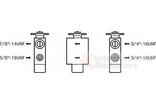 VAN WEZEL 30001113 Розширювальний клапан, кондиціонер