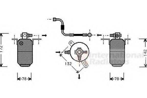 VAN WEZEL 3000D004 Осушувач, кондиціонер