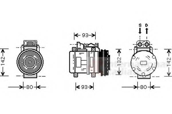 VAN WEZEL 3000K083 Компресор, кондиціонер