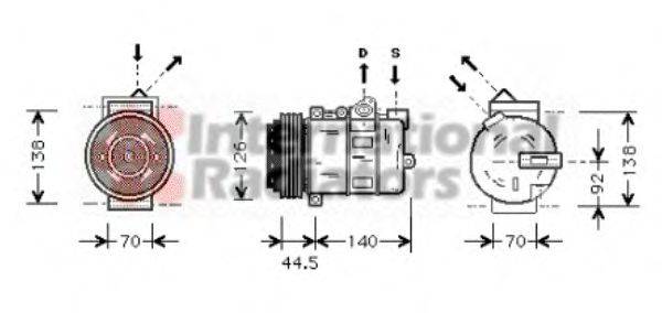 VAN WEZEL 3000K277 Компресор, кондиціонер