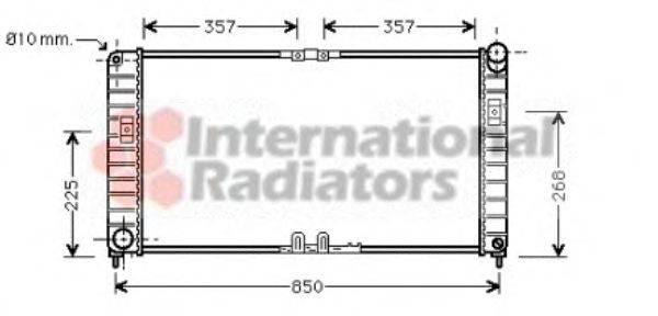 VAN WEZEL 37002332 Радіатор, охолодження двигуна