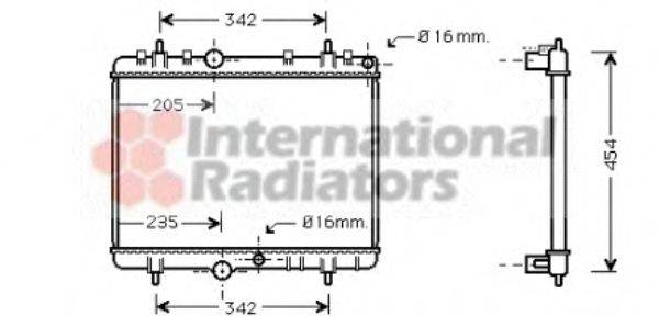 VAN WEZEL 40002241 Радіатор, охолодження двигуна