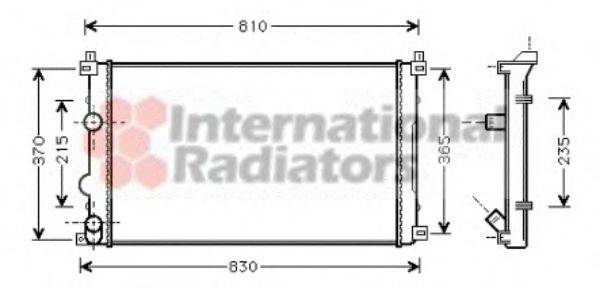 VAN WEZEL 43002321 Радіатор, охолодження двигуна