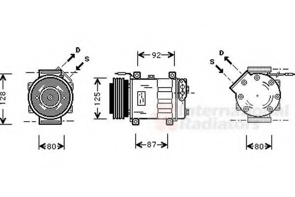 VAN WEZEL 4300K046 Компресор, кондиціонер