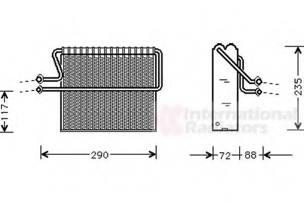 VAN WEZEL 4300V004 Випарник, кондиціонер