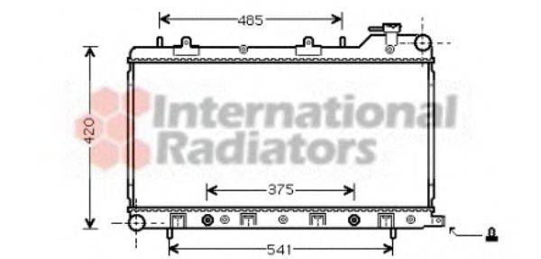 VAN WEZEL 51002046 Радіатор, охолодження двигуна